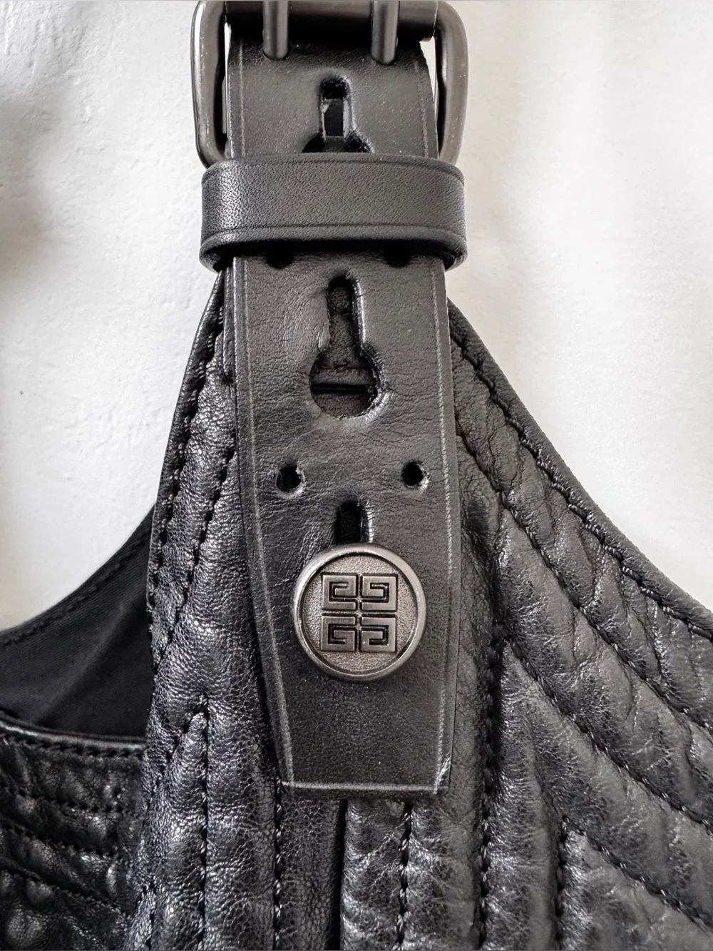 Givenchy Black Quilted Leather Hobo